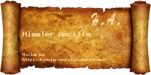 Himmler Ancilla névjegykártya